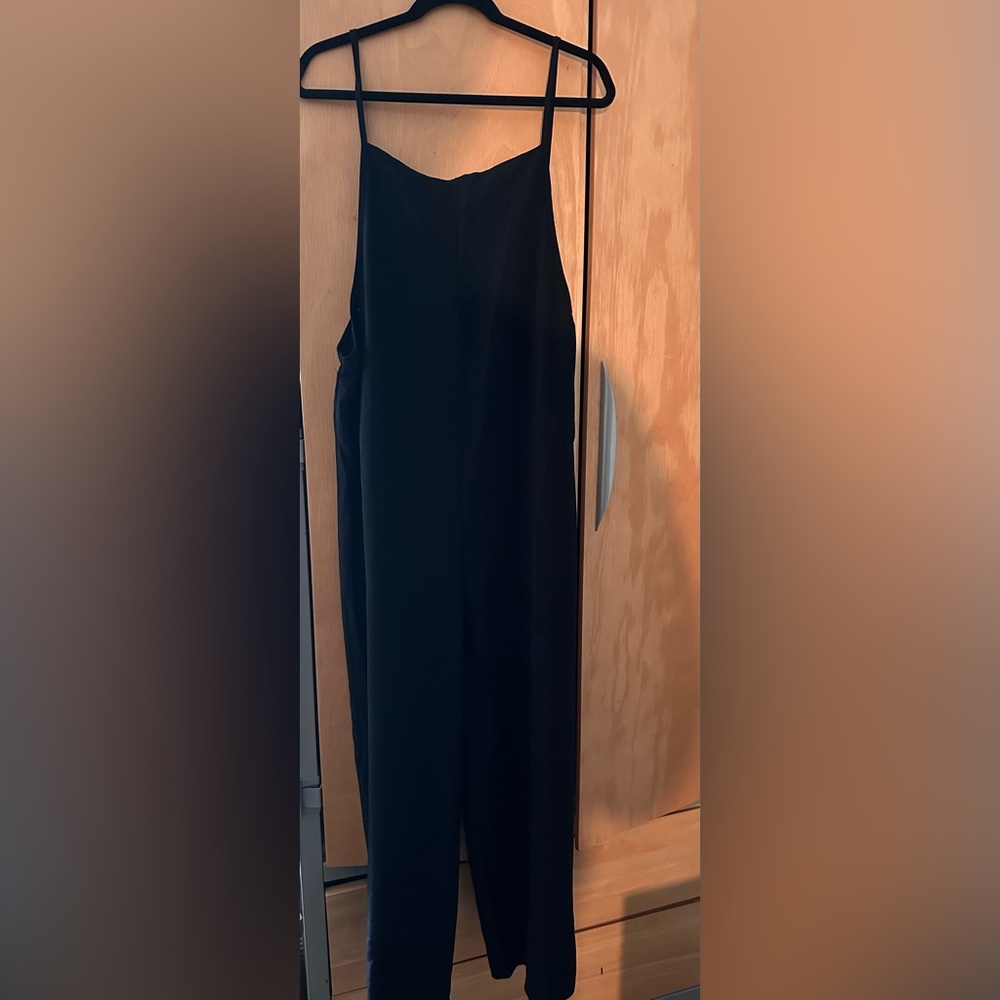 Women's Summer Solid Color Sleeveless Spaghetti Strap Jumpsuit